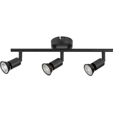 Rabalux - 3x GU10 Spotlight, 25W/230V, Black