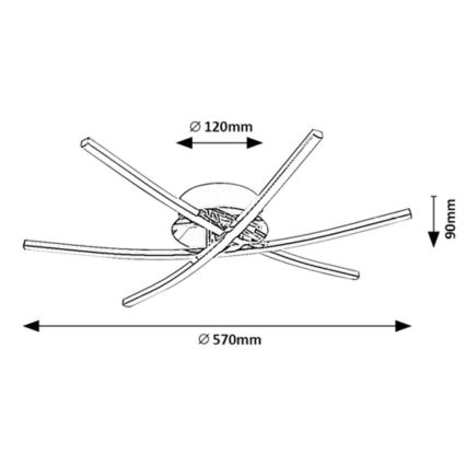 Rabalux - LED Ceiling light LED/21W/230V 4000K