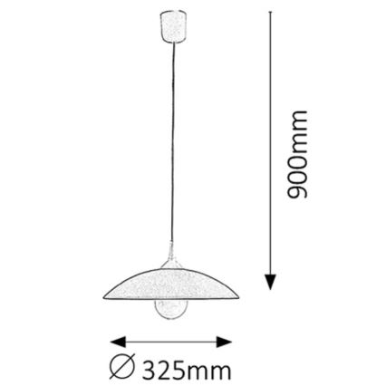 Rabalux - Chandelier 1xE27/60W/230V