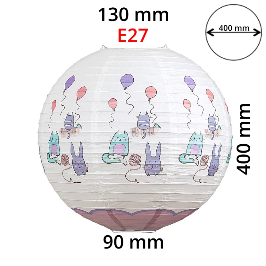 Rabalux 4632 - Children's lampshade for children's chandelier CATHY E27 d. 40 cm