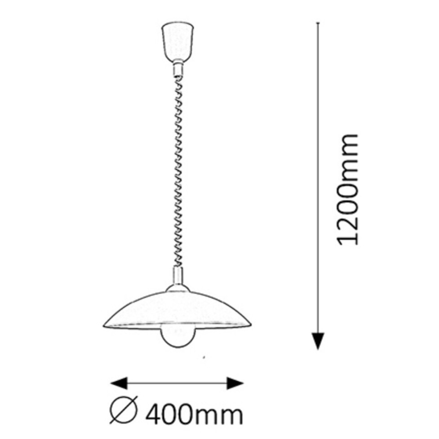 Rabalux - Pull-down chandelier 1xE27/60W/230V