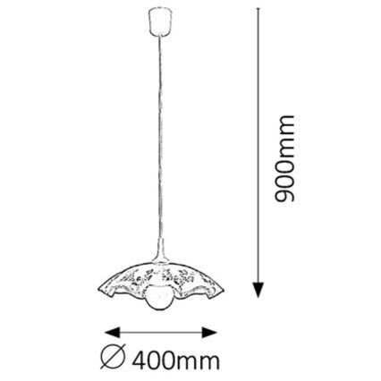 Rabalux 4795 - Chandelier VINO E27/60W/230V