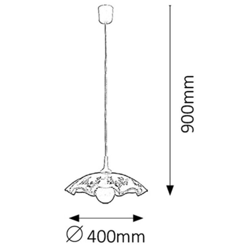 Rabalux 4795 - Chandelier VINO E27/60W/230V