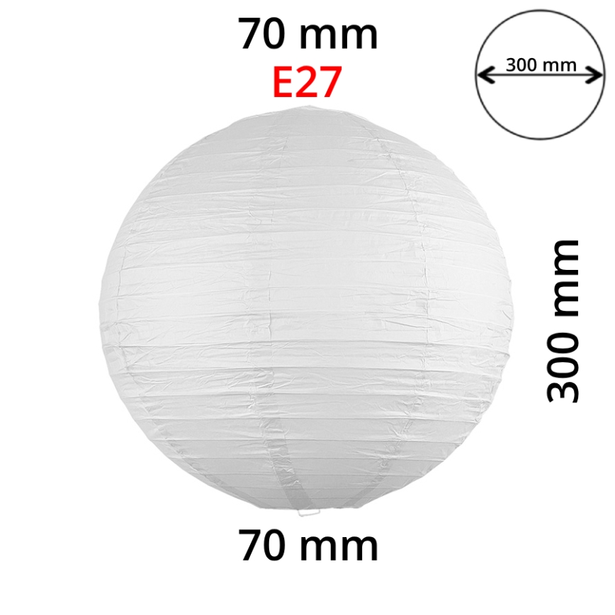 Rabalux 4894 - Lampshade for chandelier RICE white E27 d. 30 cm