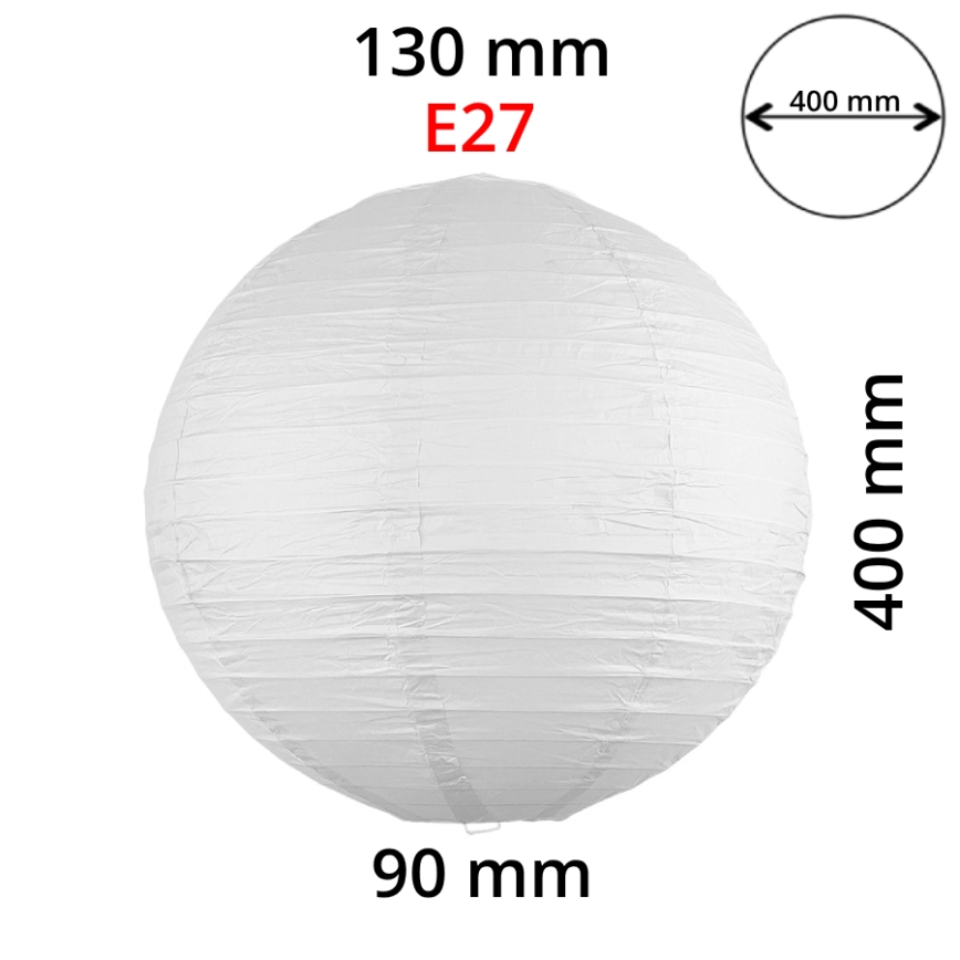 Rabalux 4898 - Lampshade for chandelier RICE white E27 d. 40 cm