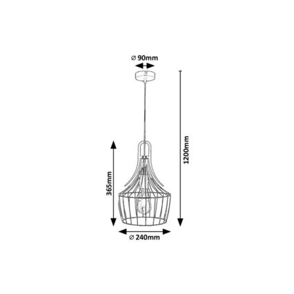 Rabalux - Chandelier on a string 1xE27/40W/230V
