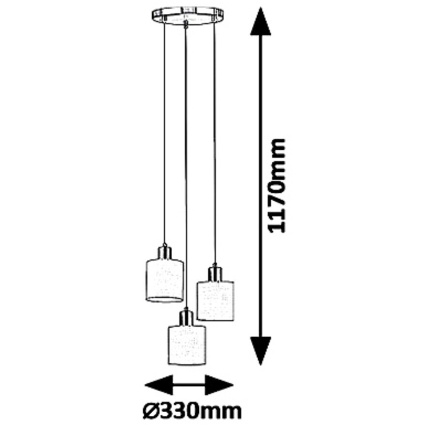 Rabalux - Chandelier on a string 3xE14/25W/230V