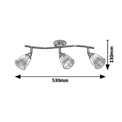 Rabalux - Spotlight 3xE14/40W/230V