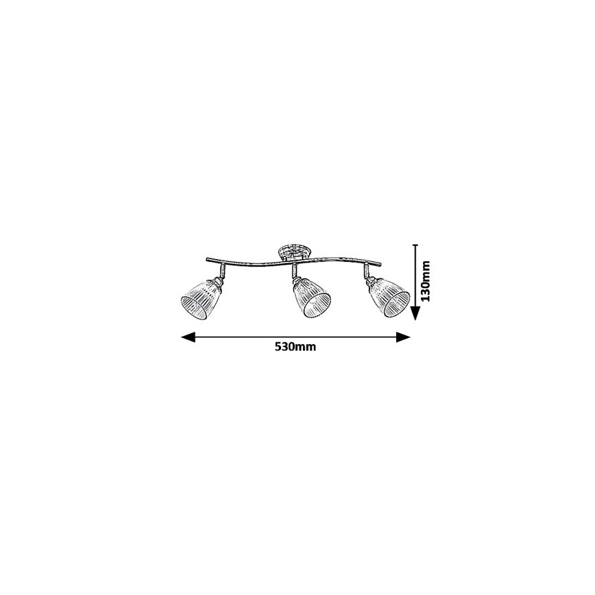 Rabalux - Spotlight 3xE14/40W/230V