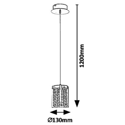 Rabalux - LED Chandelier on a string ASTRELLA LED/6W/230V