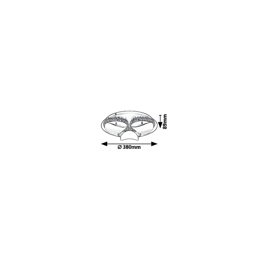 Rabalux 5050 - LED Dimming ceiling light CAPRIANA LED/18W/230V