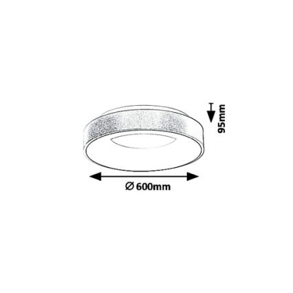 Rabalux - LED Ceiling light CARMELA LED/50W/230V