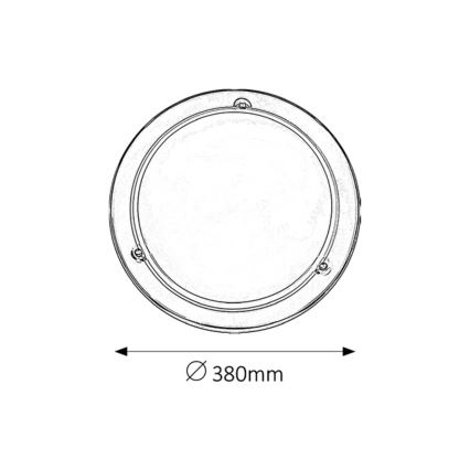 Rabalux - Ceiling light 2xE27/60W/230V d. 38 cm