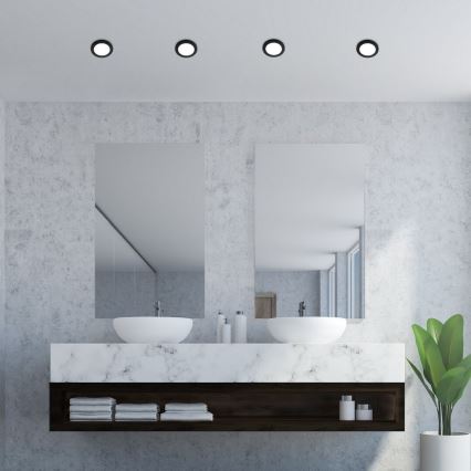 Rabalux - LED Bathroom recessed light LED/3W/230V IP44 black