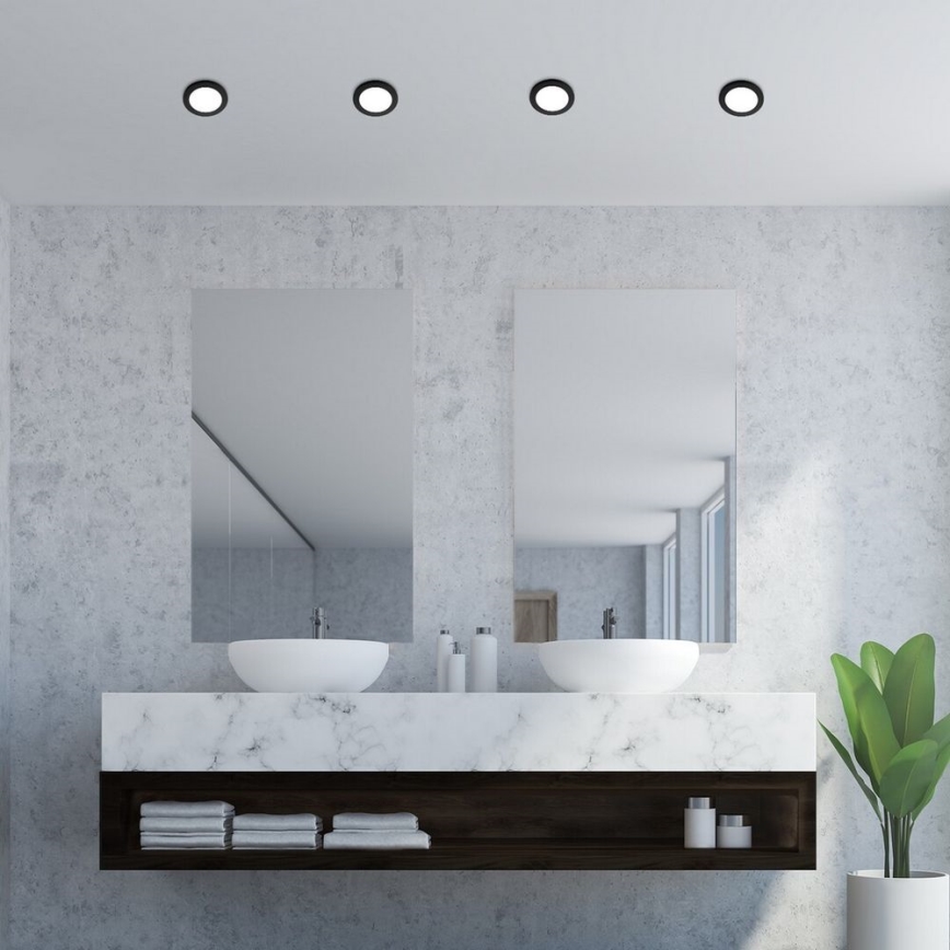 Rabalux - LED Bathroom recessed light LED/3W/230V IP44 black
