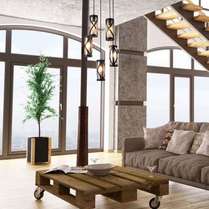 Rabalux - Chandelier on a string OBERON 5xE14/40W/230V
