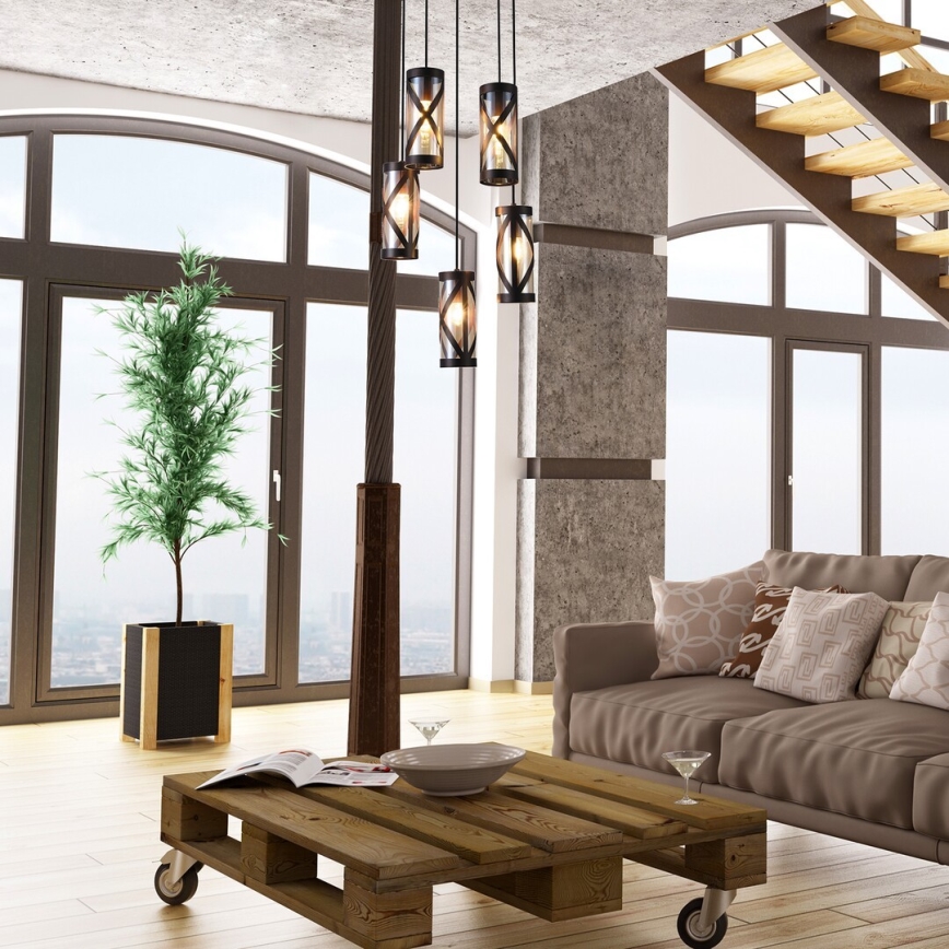 Rabalux - Chandelier on a string OBERON 5xE14/40W/230V