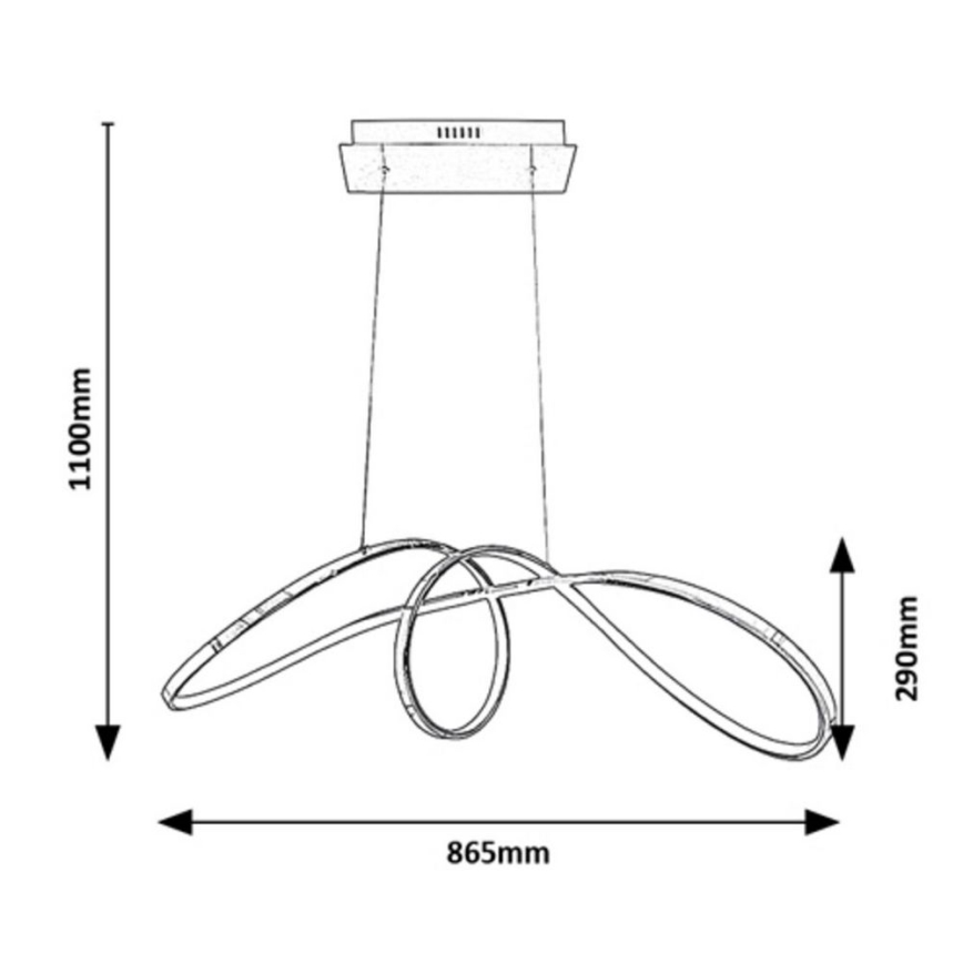 Rabalux - LED Chandelier on a string LED/38W/230V