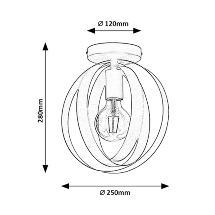 Rabalux - Ceiling light 1x E27/40W/230V, Ø 25 cm