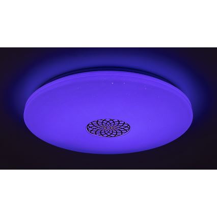 Rabalux - LED RGB Dimmable ceiling light LED/40W/230V 3000-6500K Wi-Fi Tuya d. 60 cm + remote control