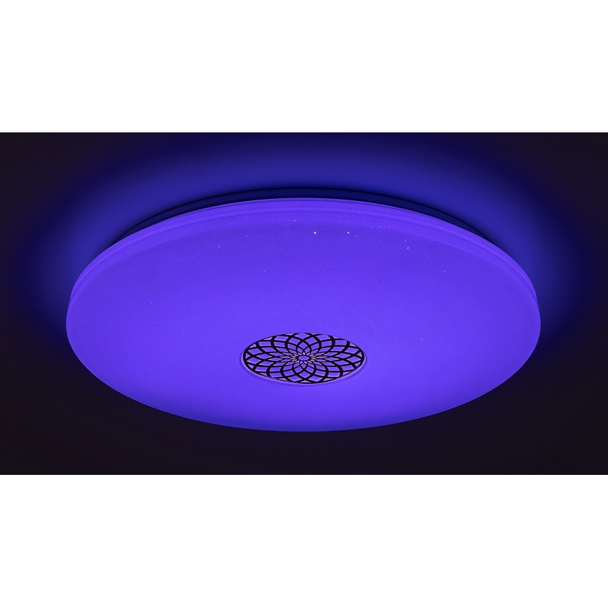 Rabalux - LED RGB Dimmable ceiling light LED/40W/230V 3000-6500K Wi-Fi Tuya d. 60 cm + remote control