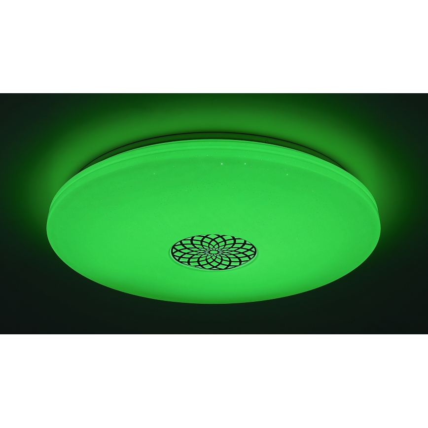 Rabalux - LED RGB Dimmable ceiling light LED/40W/230V 3000-6500K Wi-Fi Tuya d. 60 cm + remote control