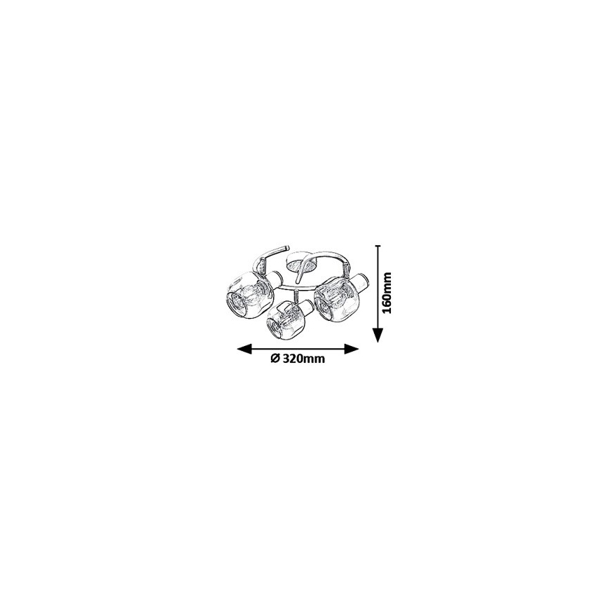 Rabalux 5399 - Spotlight SALAZAR 3xE14/40W/230V