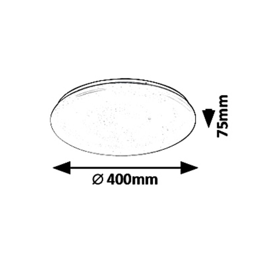 Rabalux - LED Dimmable ceiling light LED/36W/230V + remote control 3000K - 6500K