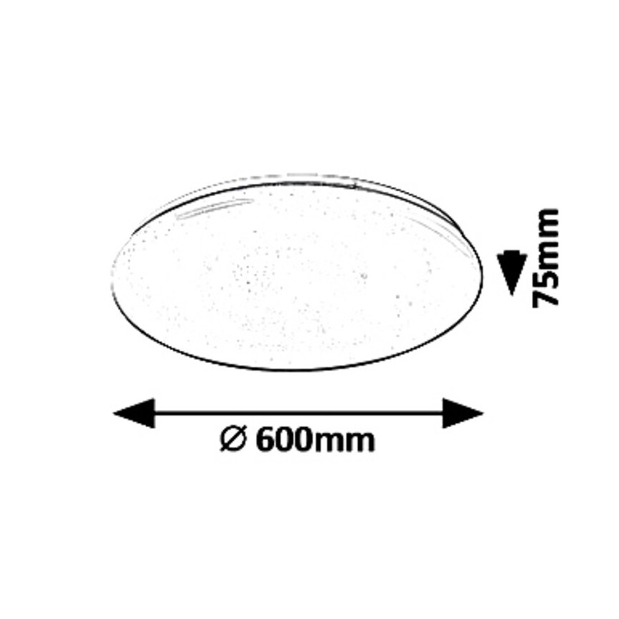 Rabalux - LED Dimmable ceiling light LED/60W/230V + remote control