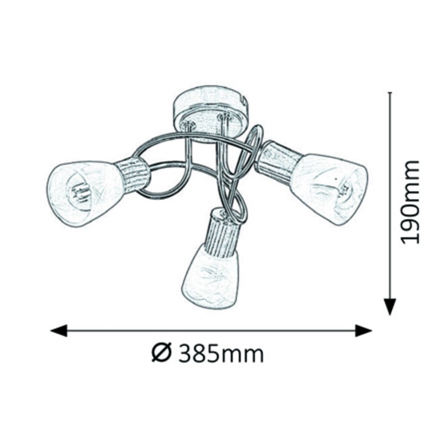 Rabalux - Surface-mounted chandelier 3xE14/40W/230V