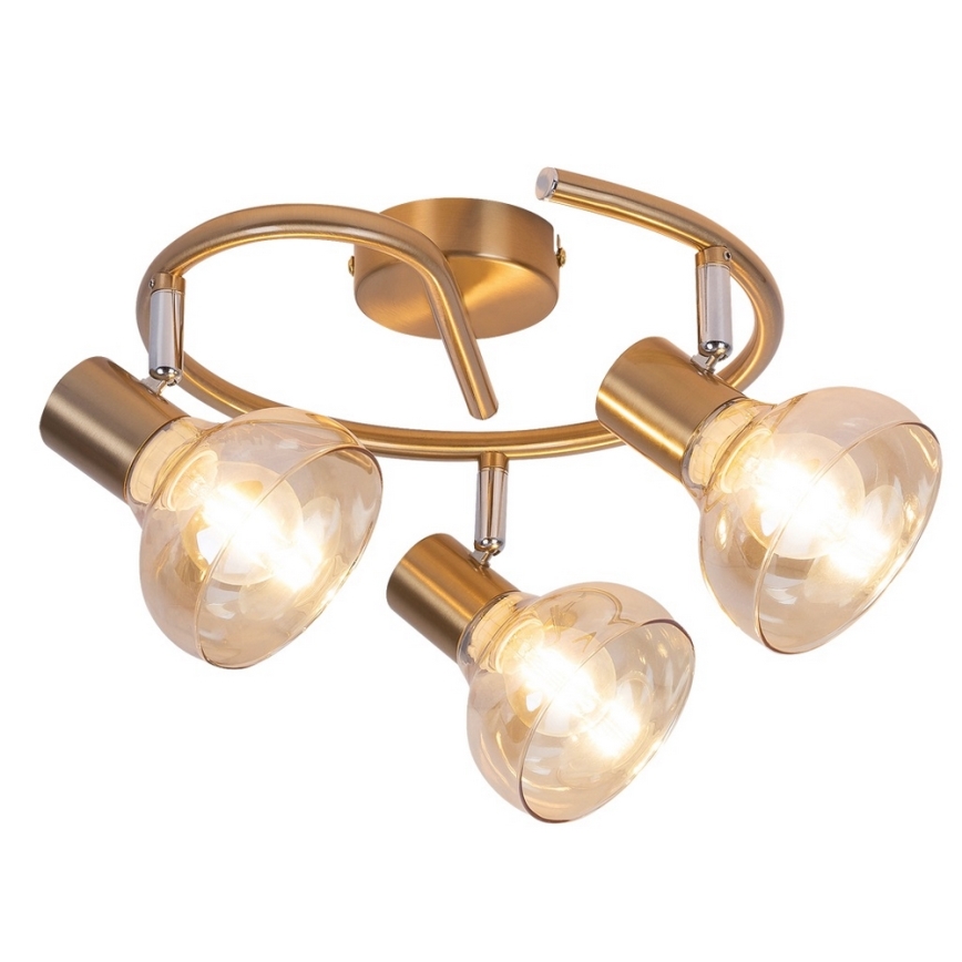 Rabalux 5549 - Spotlight HOLLY 3xE14/40W/230V golden