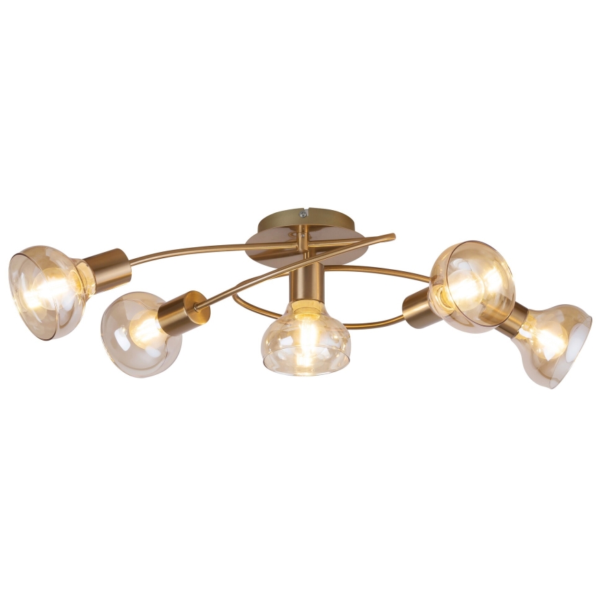 Rabalux - Surface-mounted chandelier 5xE14/40W/230V golden