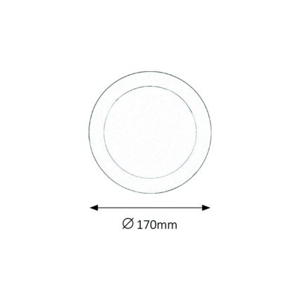 Rabalux - LED Bathroom recessed light LED/12W/230V IP44 4000K