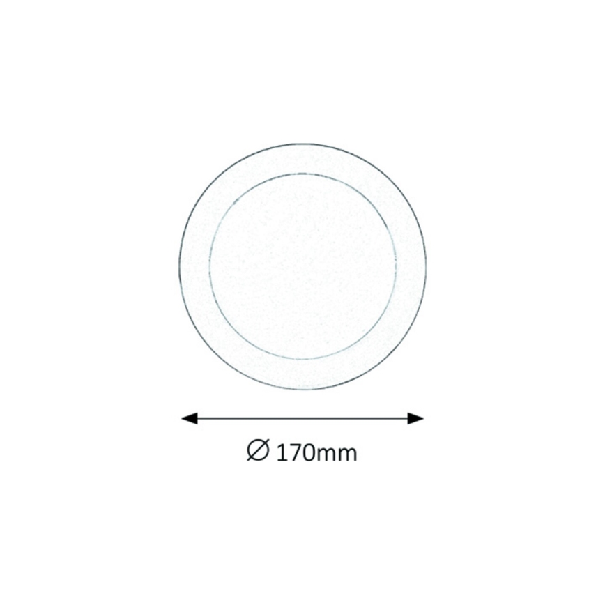 Rabalux - LED Bathroom recessed light LED/12W/230V IP44 4000K