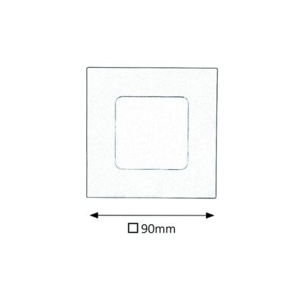 Rabalux - LED Bathroom recessed light LED/3W/230V IP44 3000K