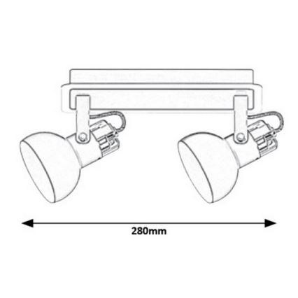 Rabalux -Ceiling spotlight 2xGU10/35W/230V