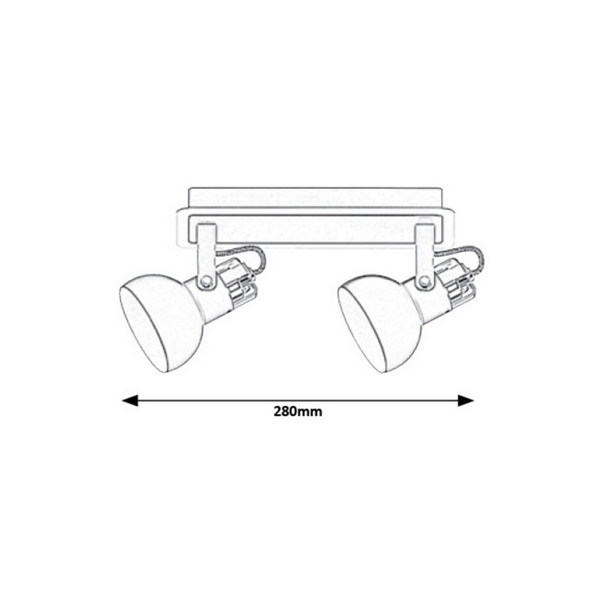 Rabalux -Ceiling spotlight 2xGU10/35W/230V