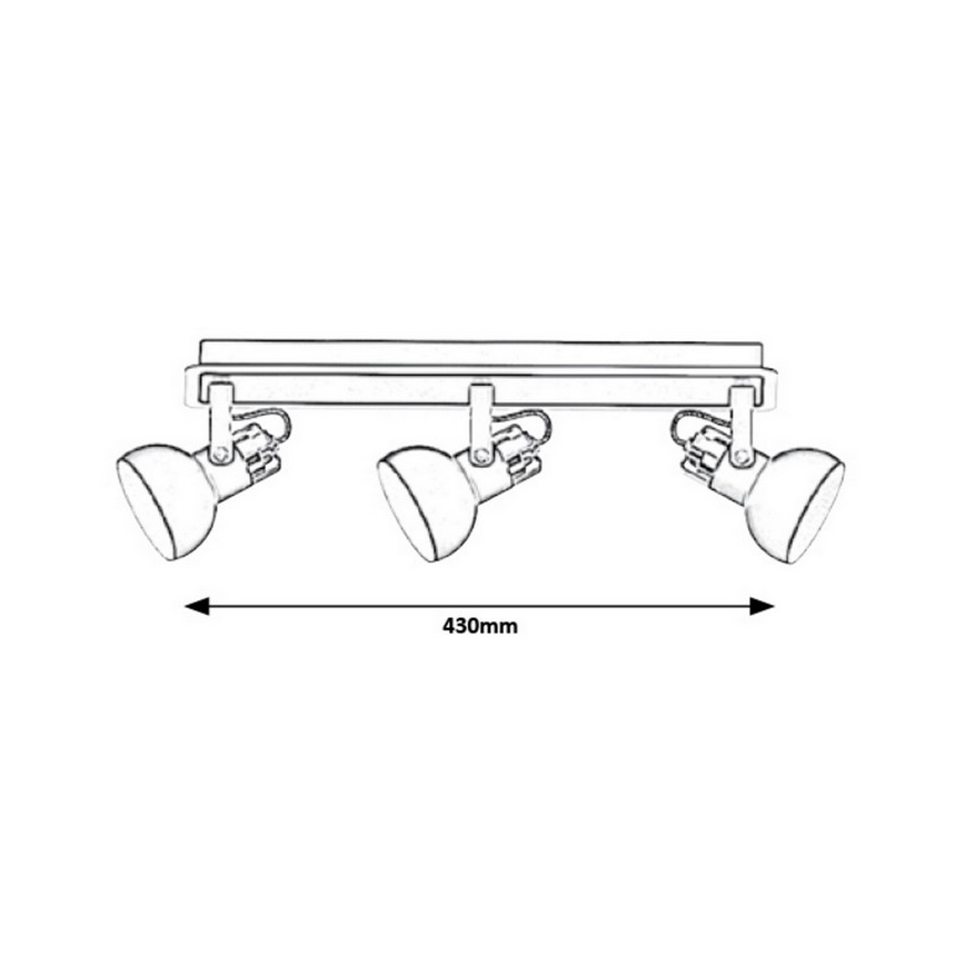 Rabalux - Ceiling spotlight 3xGU10/35W/230V