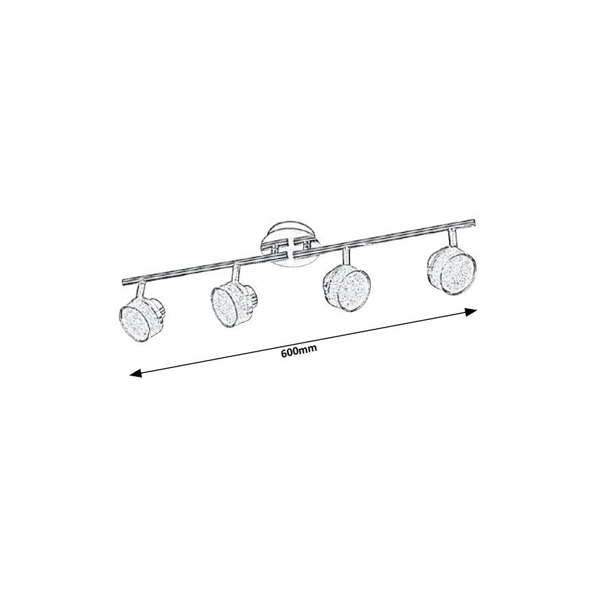 Rabalux - LED Ceiling spotlight 4xLED/5W/230V