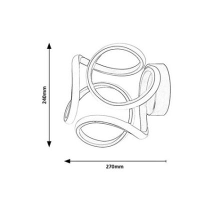 Rabalux - LED Wall light LED/11W/230V 3000K