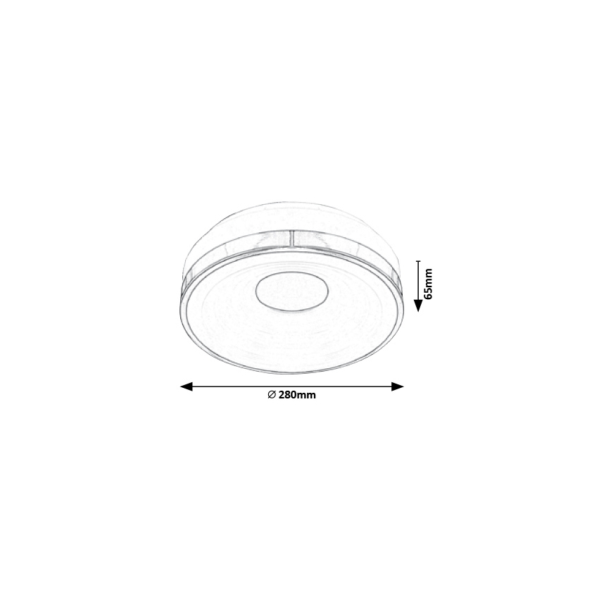 Rabalux - LED Ceiling Light LED/18W/230V Ø 28 cm