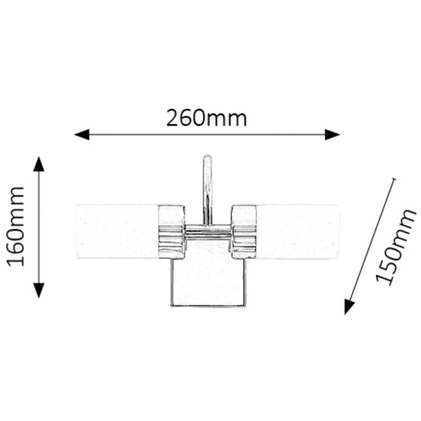 Rabalux - LED Bathroom mirror lighting 2xLED/4W/230V  IP44