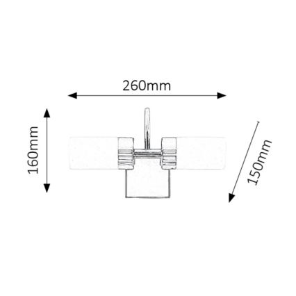 Rabalux - LED Bathroom mirror lighting 2xLED/4W/230V  IP44