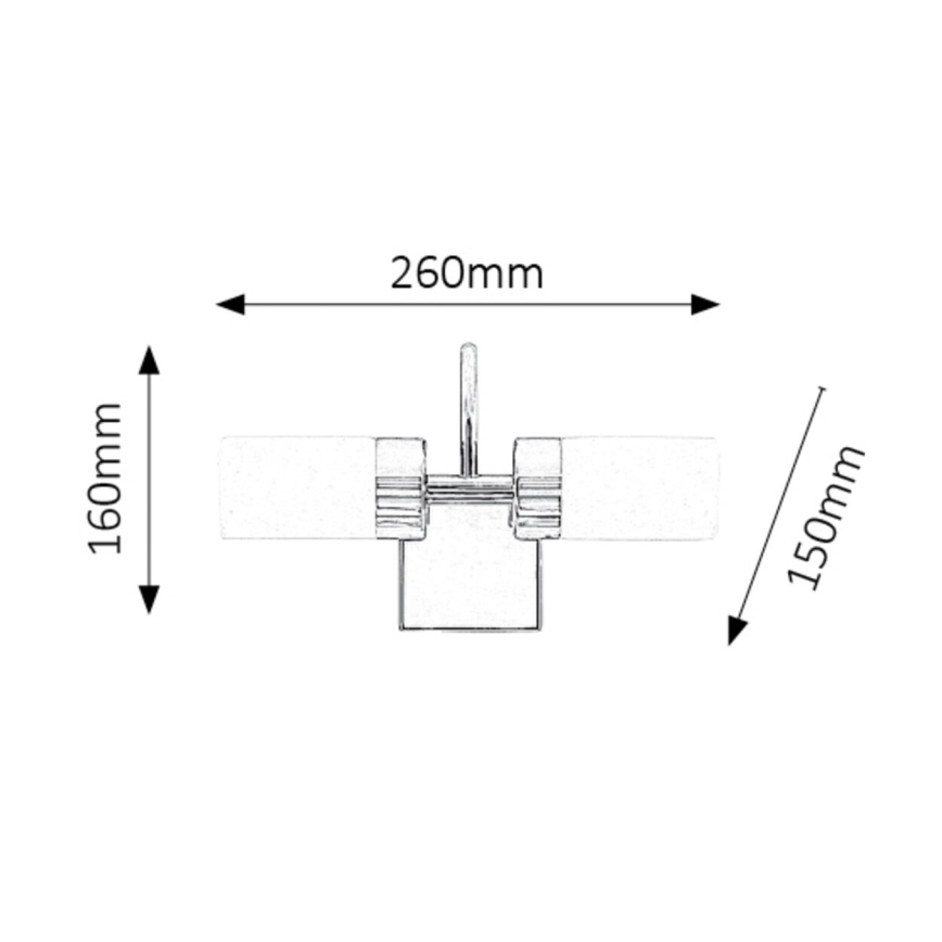 Rabalux - LED Bathroom mirror lighting 2xLED/4W/230V  IP44