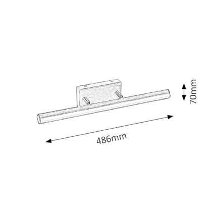 Rabalux - LED bathroom mirror light 1xLED/12W/230V
