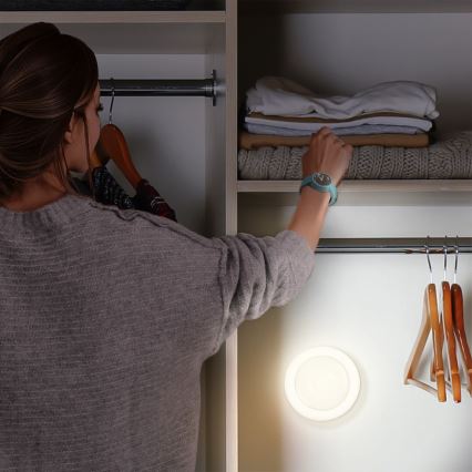 Rabalux - LED Night light with sensor LED/0,5W/3xAAA 4000K
