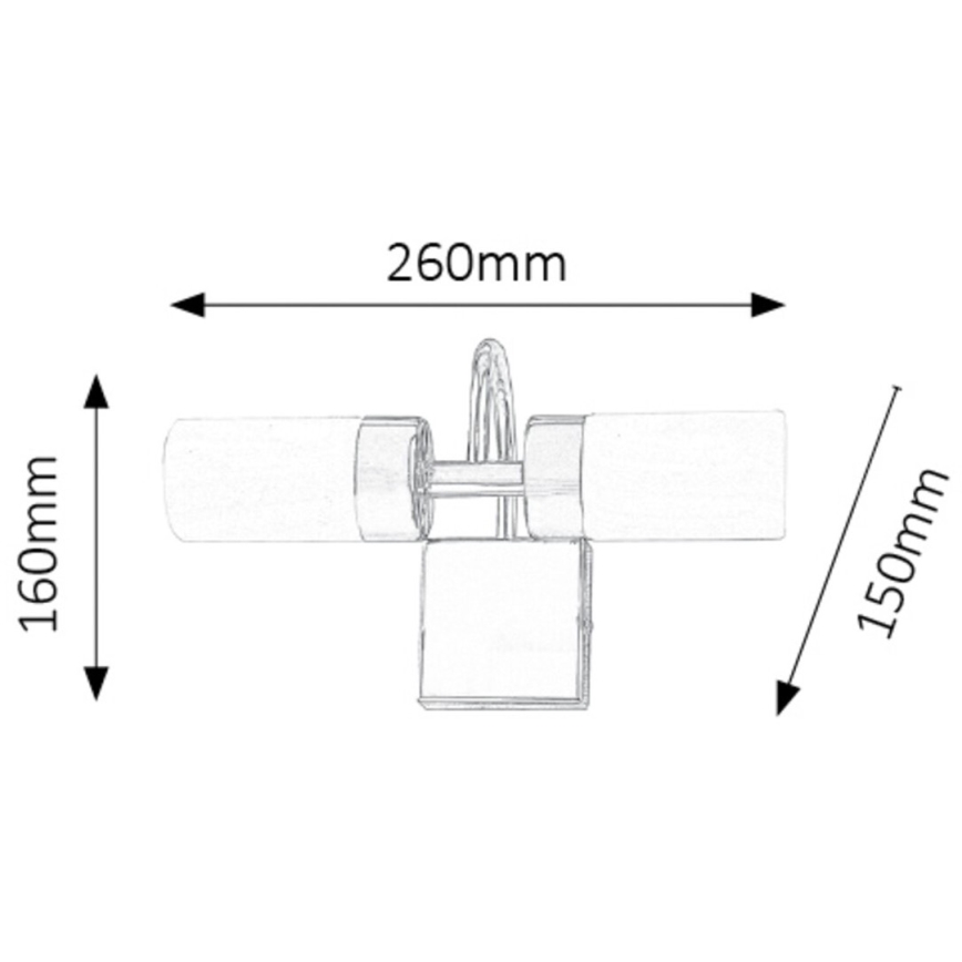Rabalux - LED Bathroom mirror lighting 2xLED/4W/230V IP44