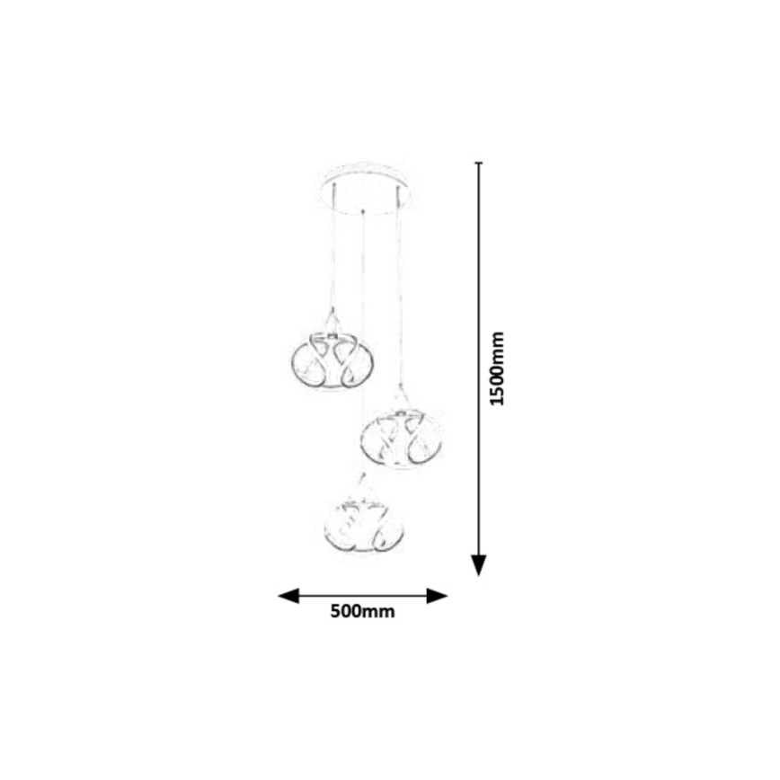 Rabalux - LED Chandelier on a string LED/50W/230V 3000K
