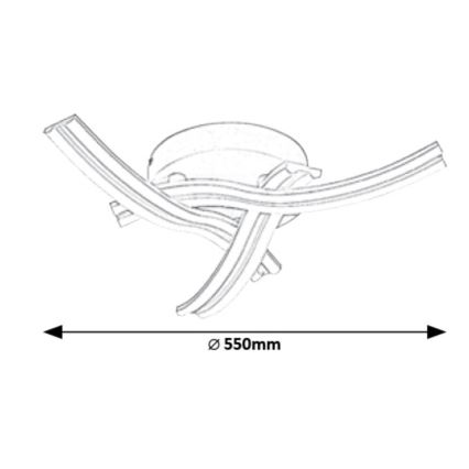 Rabalux - LED ceiling light LED/40W/230V
