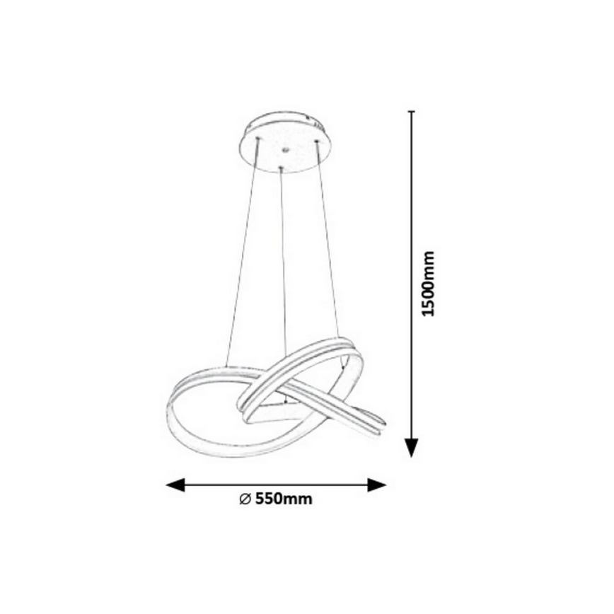 Rabalux - LED Chandelier on a string LED/60W/230V